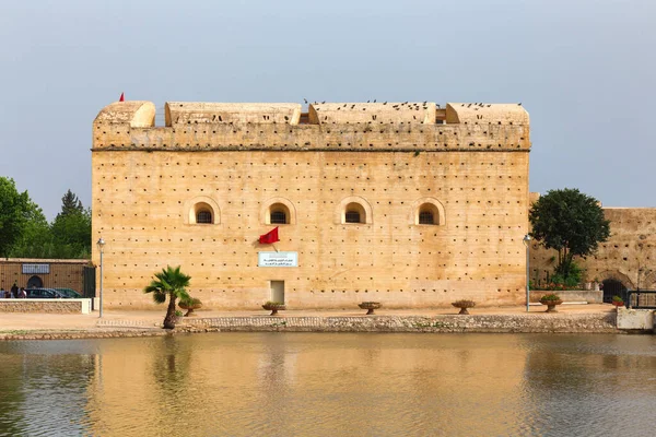 Fez Morocco June 2017 Borj Sheikh Ahmed Historic Building Pond — Stock Photo, Image
