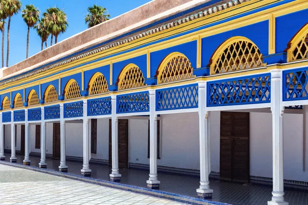 Marrakesh Morocco Června 2017 Nádvoří Bahijském Paláci Palác Konce Století — Stock fotografie