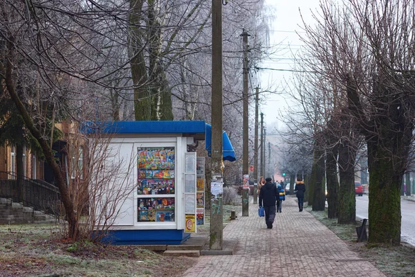 Gvardeysk Russland Dezember 2013 Blick Auf Eine Der Zentralen Straßen — Stockfoto