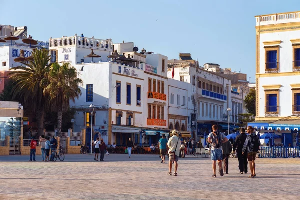 Essaouira Morocco Juni 2017 Zicht Moulaiy Hassan Straat Het Historische — Stockfoto