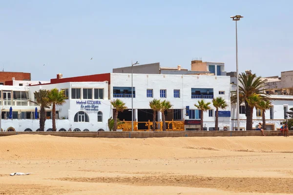 Essaouira Morocco Haziran 2017 Essaouira Nın Merkezinde Atlantik Okyanusu Kıyısının — Stok fotoğraf