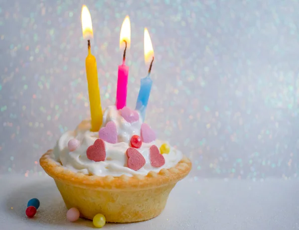 색깔있는 축제용 케이크초 — 스톡 사진