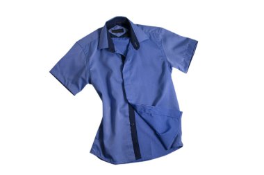 Beyaz bir arka plan üzerinde izole erkek gömlek