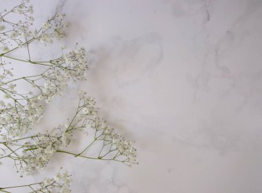 Beton arkaplanda güzel renk gypthe frame