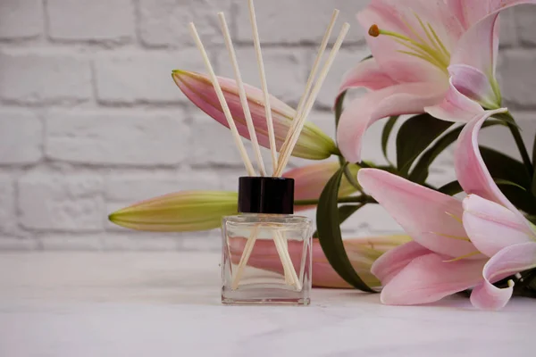 Perfume Para Lírio Flor Casa — Fotografia de Stock