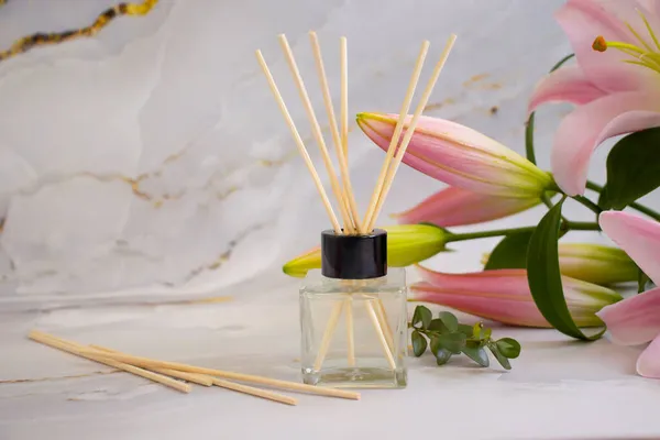 Parfym För Hem Blomma Lilja — Stockfoto