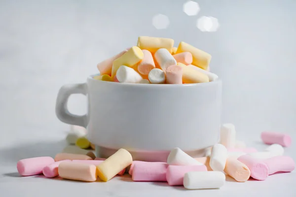 Sweet Colored Marshmallows Cup — Stock Photo, Image