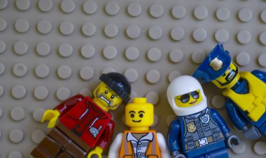 23 Ekim 2021 Ukrayna, LEGO figürlerinin şehri