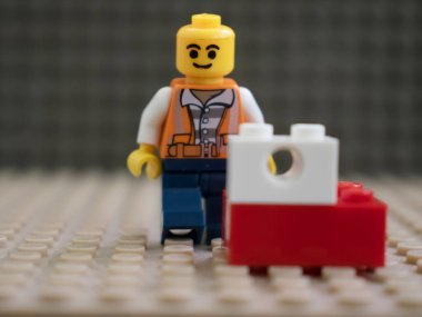 23 Ekim 2021 Ukrayna, LEGO figürlerinin şehri