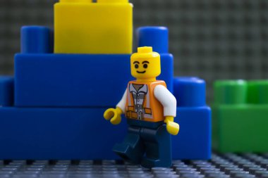 23 Ekim 2021, Ukrayna Kiev şehir Lego figürleri oyuncak