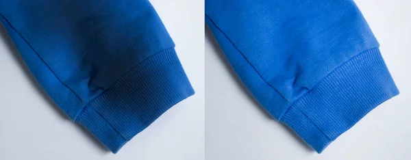Noda Pada Pakaian Sebelum Dan Setelah Membersihkan — Stok Foto