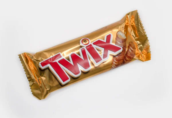 Kyjev Ukrajina Únor 2022 Twix Balení Lehkém Pozadí — Stock fotografie