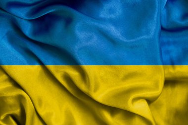 bayrak Ukrayna ipeği arkaplan, doku