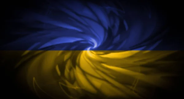 Ukraine Drapeau Couleurs Fond Abstrait — Photo