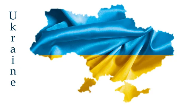 Україна Прапорець Силуетної Текстури Країни — стокове фото