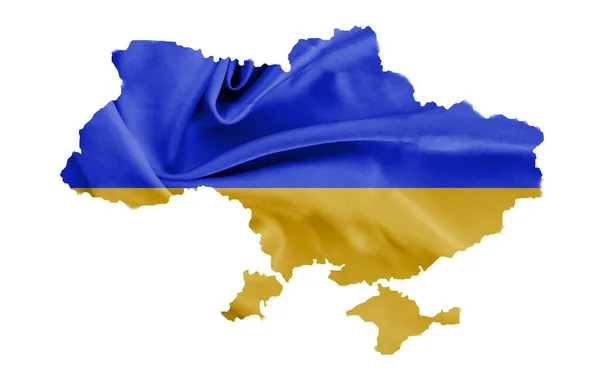 Україна Прапорець Силуетної Текстури Країни — стокове фото