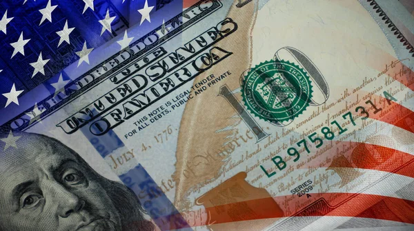 Bandera Nacional Dólar Los Estados Unidos América —  Fotos de Stock