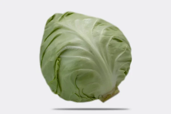 Whole Cabbage Isolated White Background — Stock Photo, Image