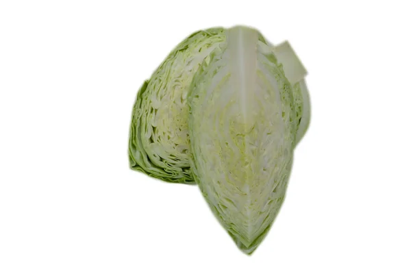 Piece Cabbage White Background — Stock Photo, Image