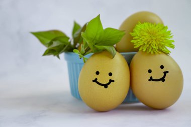 karikatür yumurtaları, paskalya, çiçek, arkaplan