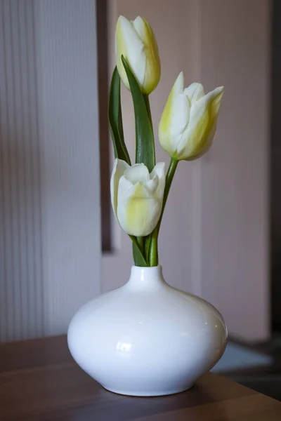 Tulip Flower Vase Room — Stok fotoğraf