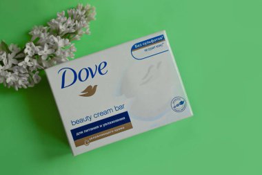 13 Mayıs 2022, Ukrayna şehri Kyiv sabunu çiçekli güvercin.