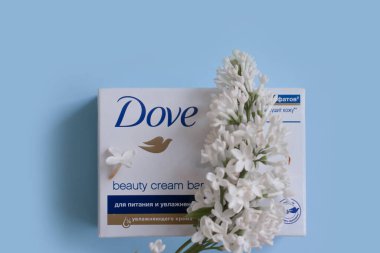 13 Mayıs 2022, Ukrayna şehri Kyiv sabunu çiçekli güvercin.