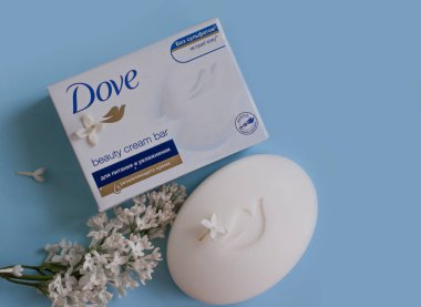 13 Mayıs 2022, Ukrayna şehri Kyiv sabunu çiçekli güvercin.