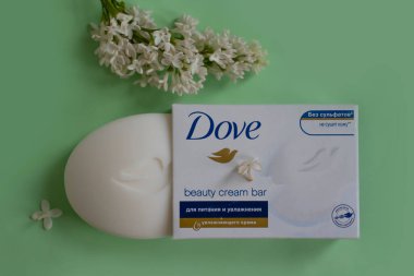 13 Mayıs 2022, Ukrayna şehri Kyiv sabunu çiçekli güvercin.