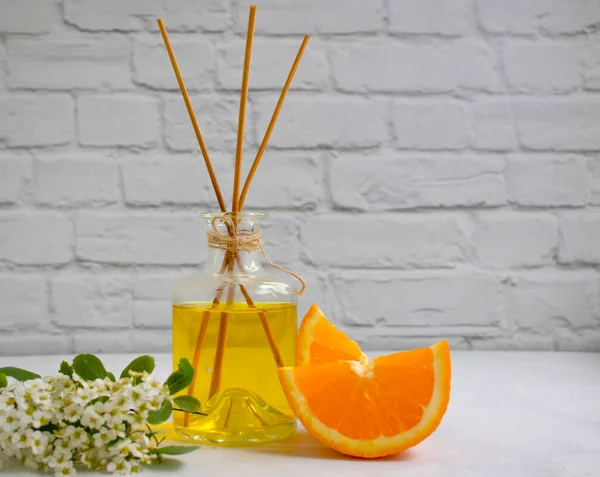 Perfume Home Beautiful Flower Orange — Stock Photo, Image
