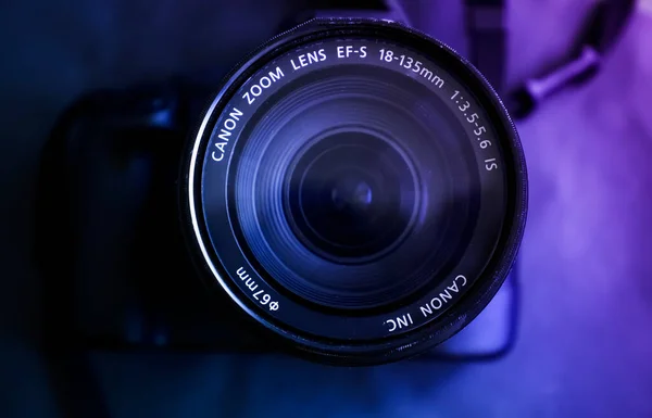 Június 2022 Ukrajna Város Kijev Kamera Canon Cég Közelkép — Stock Fotó