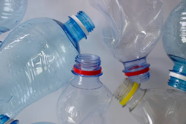 Used Plastic Bottle Light Background — Stock Photo, Image