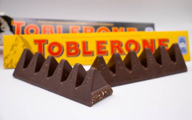 26 Mart 2022 Ukrayna şehri Kyiv Toblerone çikolatası