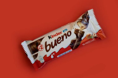15 Ekim 2022 Ukrayna şehri Kyiv çikolatalı Kinder Bueno