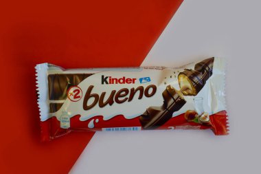 15 Ekim 2022 Ukrayna şehri Kyiv çikolatalı Kinder Bueno