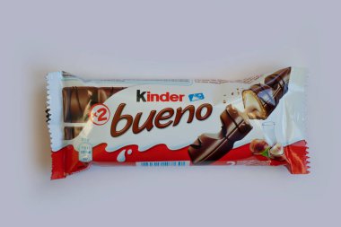 15 Ekim 2022 Ukrayna şehri Kyiv çikolatalı Kinder Bueno