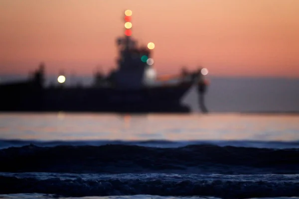 Ein Baggerschiff Nimmt Und Liefert Sand Für Den Küstenschutz — Stockfoto