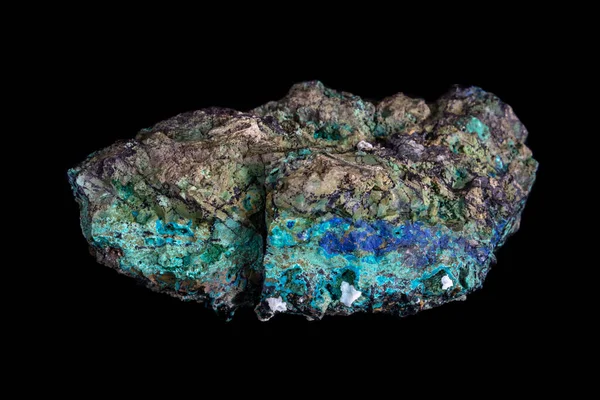 Copper Ore Mojave Desert California Turquoise Blue Green Minerals Visible — Stok fotoğraf