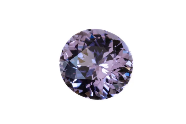 Faceted Lilac Colored Spinel Gemstone Sri Lanka Silight Oval 7X7 — Stockfoto