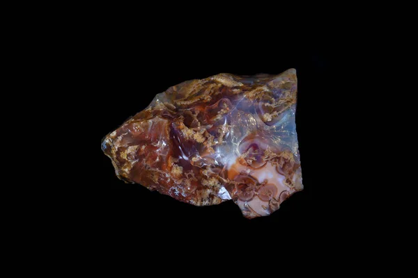 Rough Specimen Oregon Common Opal Brown Red White Translucent Conchoidal — Stock fotografie