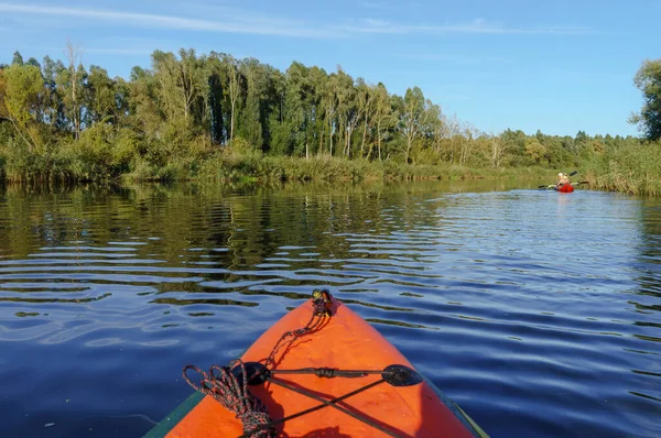 Canoeing Kayaking River Active Recreation Water — Stock Photo, Image
