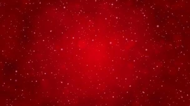 Рождественские Снежинки Bokeh Праздник Градиентный Цвет Фона — стоковое видео