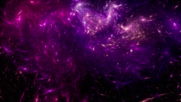 Fond Champ Étoile Texture Fond Espace Extérieur Étoilé Coloré Ciel — Video