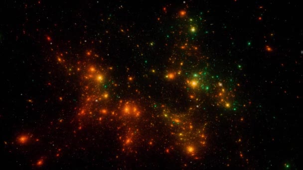 Sfondo Del Campo Stellare Struttura Dello Sfondo Stellato Dello Spazio — Video Stock