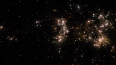 Yıldız alanı arkaplanı. Yıldızlı uzay arka plan dokusu. Renkli Yıldızlı Gece Gökyüzü Dış Uzay arkaplanı