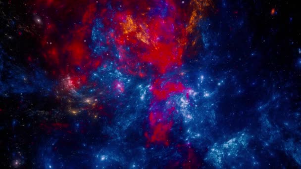 星空背景 星形外太空背景纹理 五彩斑斓的夜空外太空背景 — 图库视频影像
