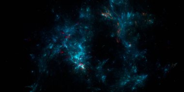 Banner Star saha arkaplanı. Yıldızlı uzay arka plan dokusu. Renkli Yıldızlı Gece Gökyüzü Dış Uzay arka planı. 3B illüstrasyon