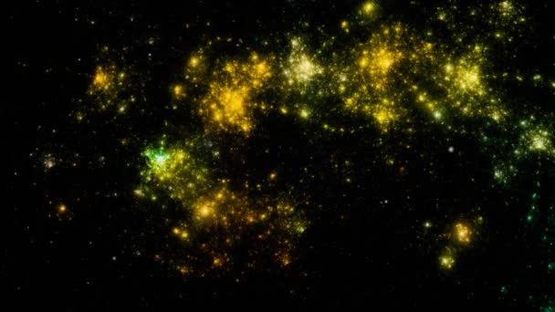 Sfondo Del Campo Stellare Struttura Dello Sfondo Stellato Dello Spazio — Video Stock