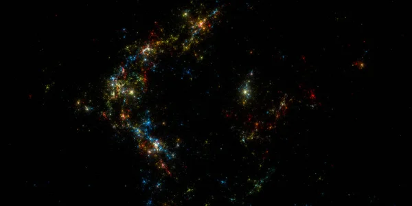 Бэннер Стар Фон Поля Star Outer Space Background Texture Красочный — стоковое фото