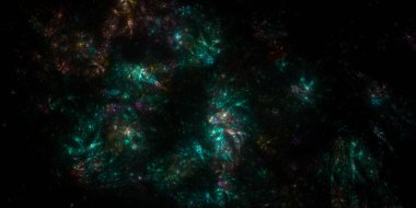 Banner Star saha arkaplanı. Yıldızlı uzay arka plan dokusu. Renkli Yıldızlı Gece Gökyüzü Dış Uzay arka planı. 3B illüstrasyon